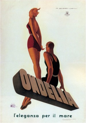 Ondelia vintage poster